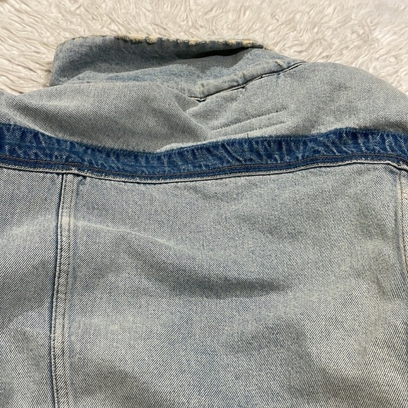 P.E Nation 1984 Oversized Sherpa Lined Jean Denim Jacket - Picture 12 of 12